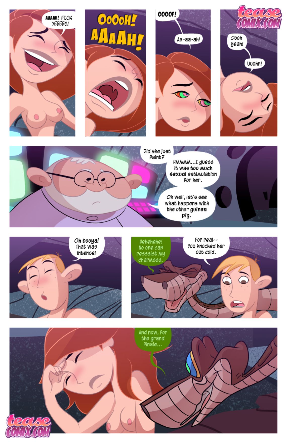 Kim Vs. Kaa (Kim Possible , The Jungle Book) [Tease Comix] Chapter 3 - HentaiAZ.org