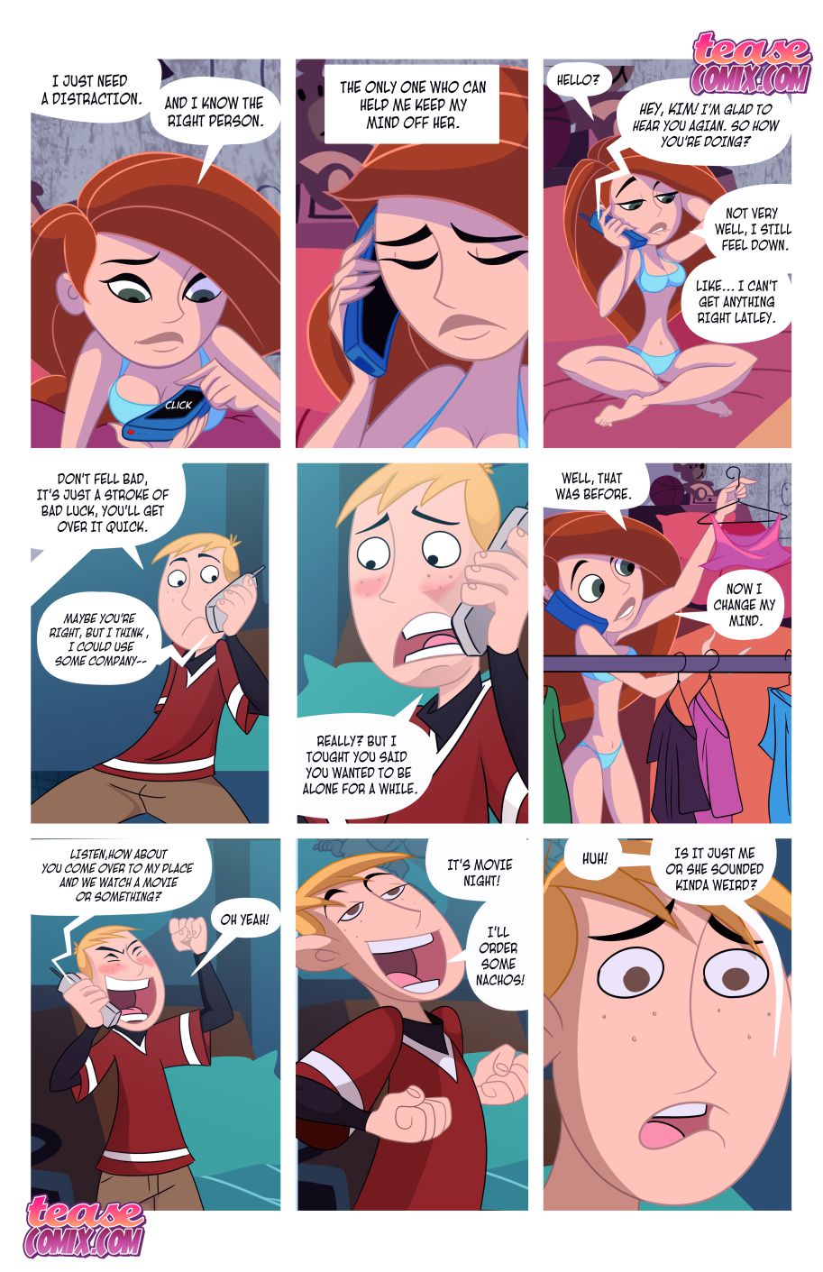 Kinky Possible – A Villain’s Bitch Remastered (Kim Possible) [Tease Comix] Chapter 2 - HentaiAZ.org