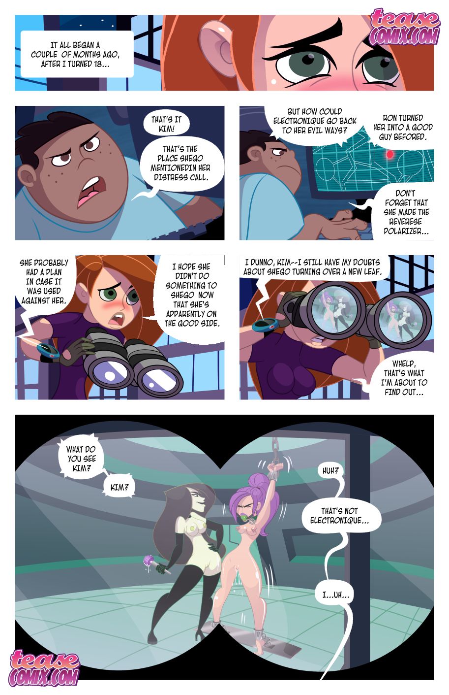 Kinky Possible – A Villain’s Bitch Remastered (Kim Possible) [Tease Comix] Chapter 0 - HentaiAZ.org