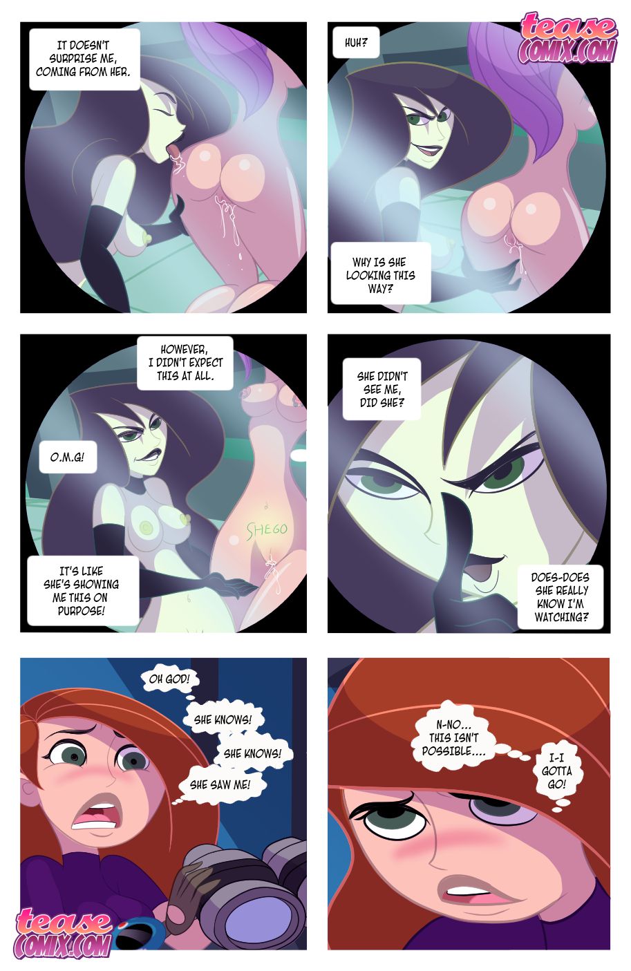 Kinky Possible – A Villain’s Bitch Remastered (Kim Possible) [Tease Comix] Chapter 0 - HentaiAZ.org