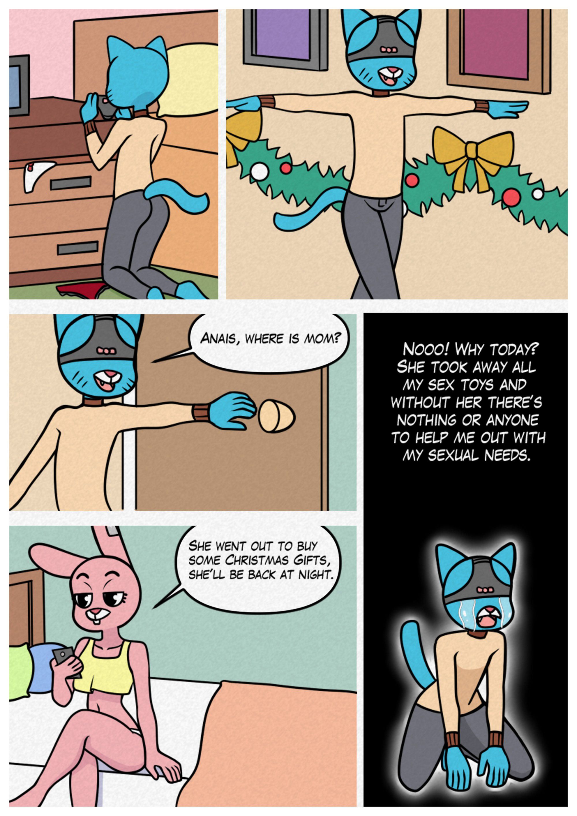 The Amazing Gumball Christmas (The Amazing World of Gumball) [Crock Comix] Chapter 1 - HentaiAZ.org