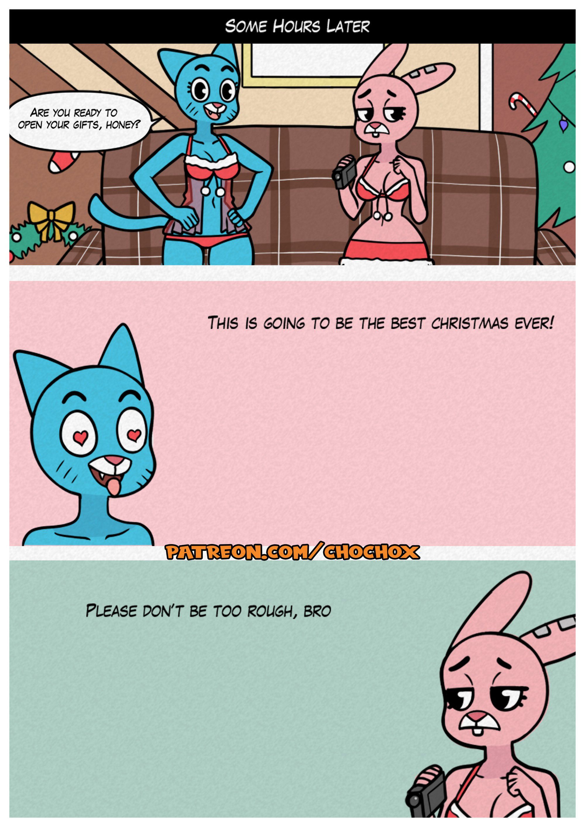 The Amazing Gumball Christmas (The Amazing World of Gumball) [Crock Comix] Chapter 1 - HentaiAZ.org