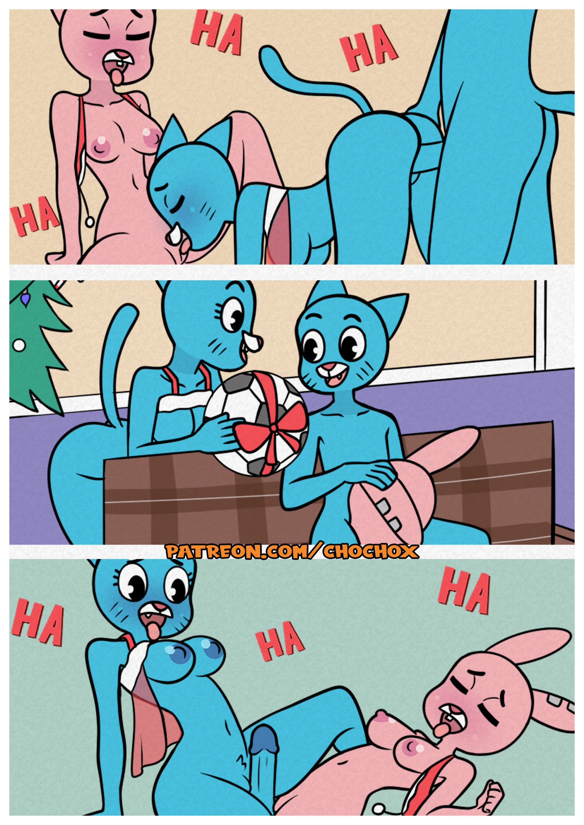 The Amazing Gumball Christmas (The Amazing World of Gumball) [Crock Comix] Chapter 1 - HentaiAZ.org