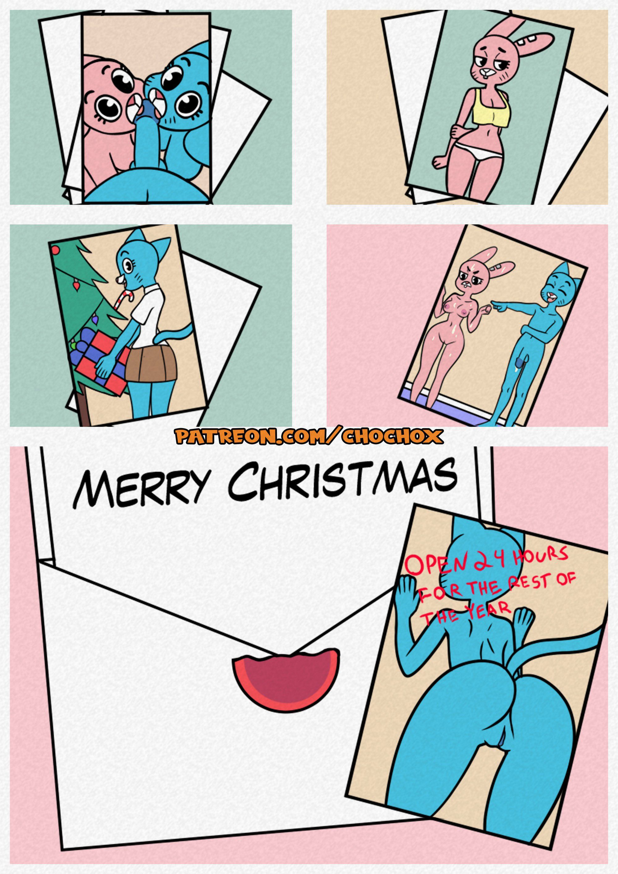 The Amazing Gumball Christmas (The Amazing World of Gumball) [Crock Comix] Chapter 1 - HentaiAZ.org