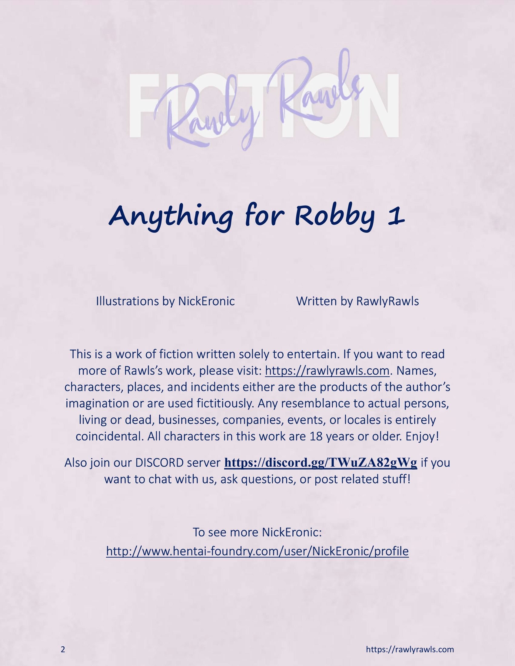 Anything For Robby [Nick Eronic , RawlyRawls] Chapter 1 - HentaiAZ.org