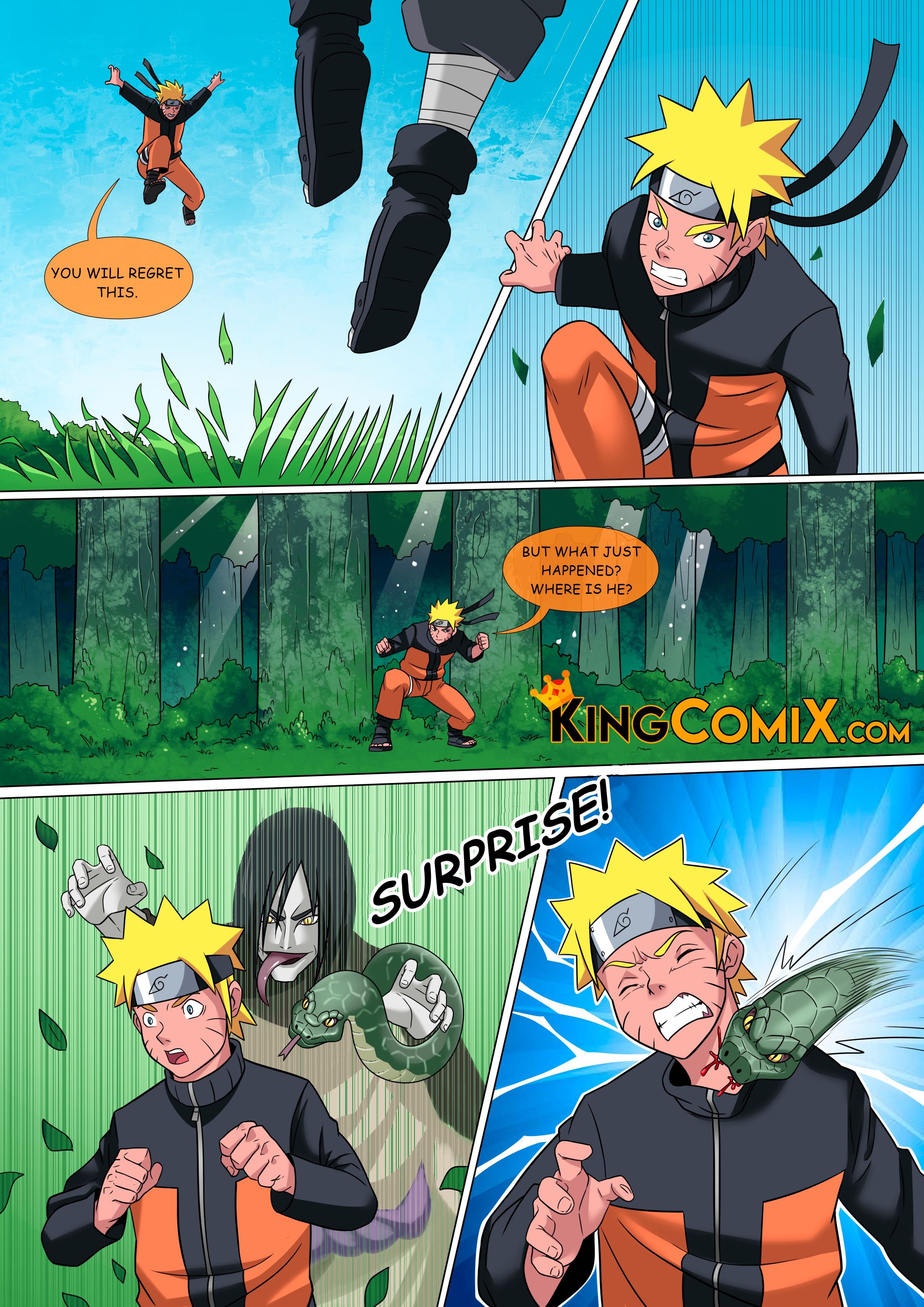 Orochimaru’s Secret Jutsu (Naruto) [KingComiX , Crock Comix] Chapter 1 - HentaiAZ.org