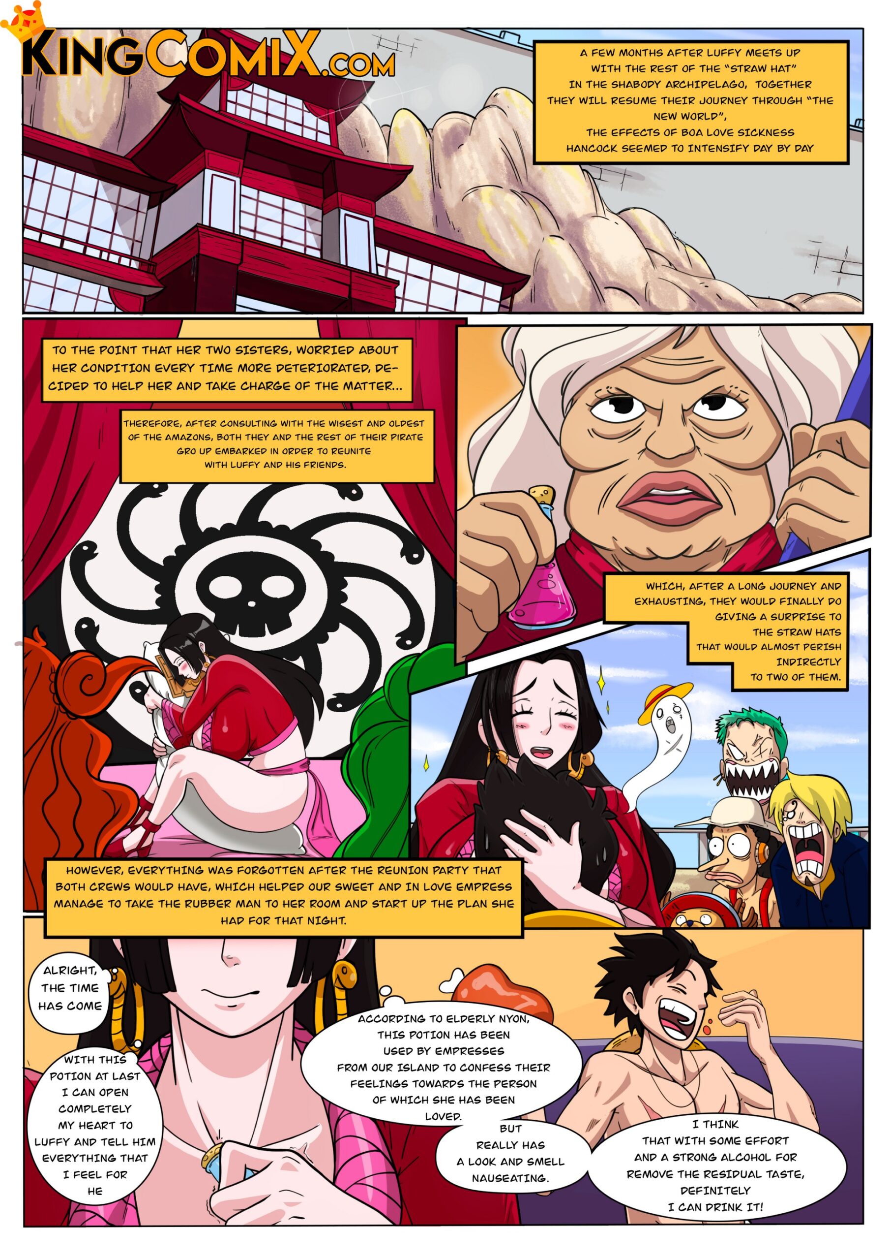 The Deep Desire Of An Amazon (One Piece) [KingComiX , Crock Comix] Chapter 1 - HentaiAZ.org