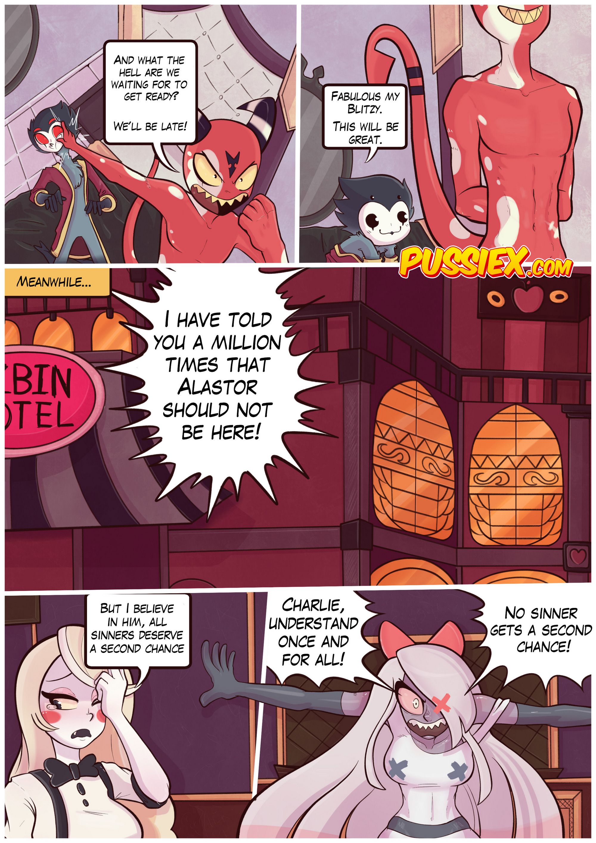 Demonic Infidelity (Hazbin Hotel) [PussieX , Crock Comix] Chapter 1 - HentaiAZ.org