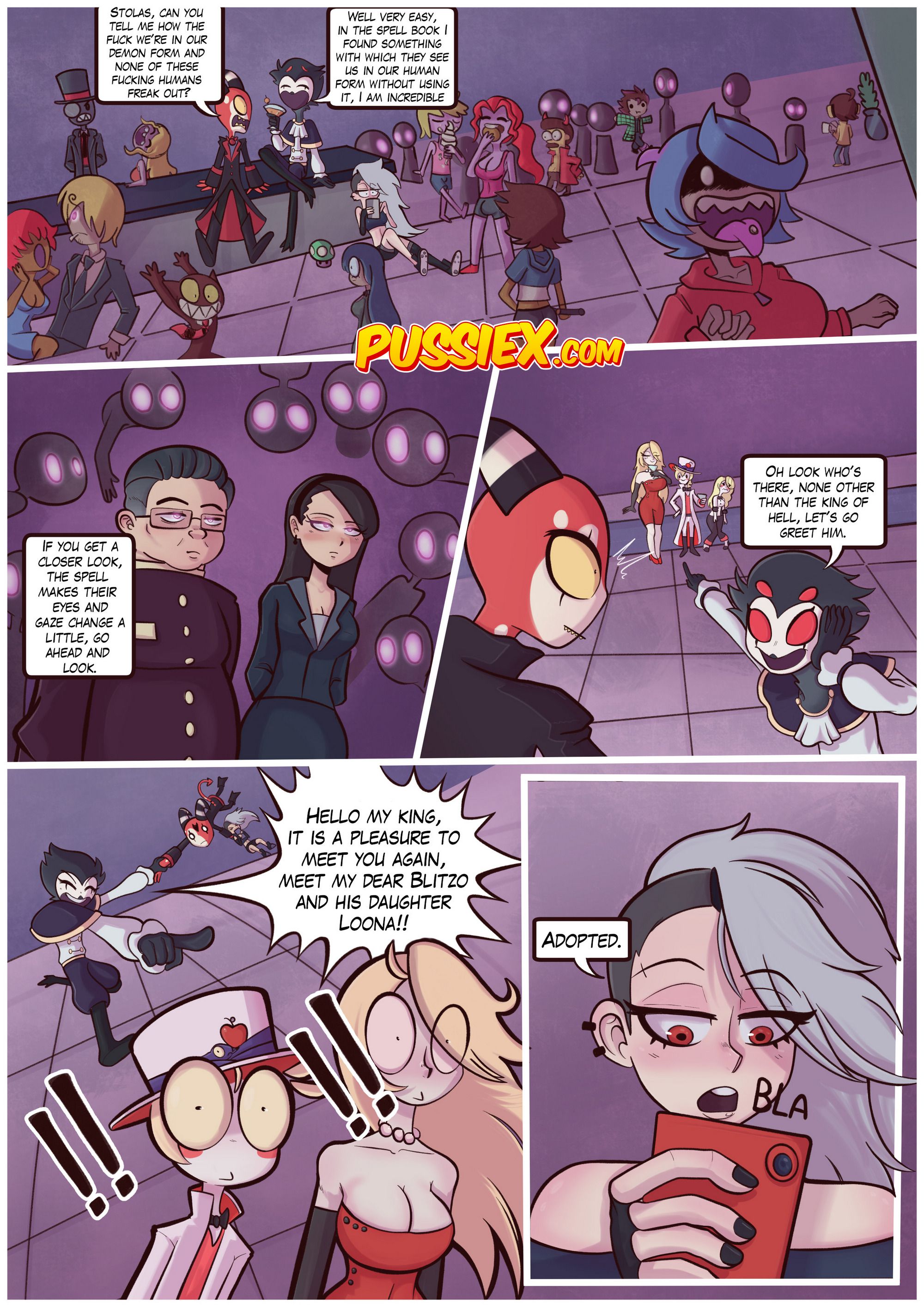 Demonic Infidelity (Hazbin Hotel) [PussieX , Crock Comix] Chapter 1 - HentaiAZ.org