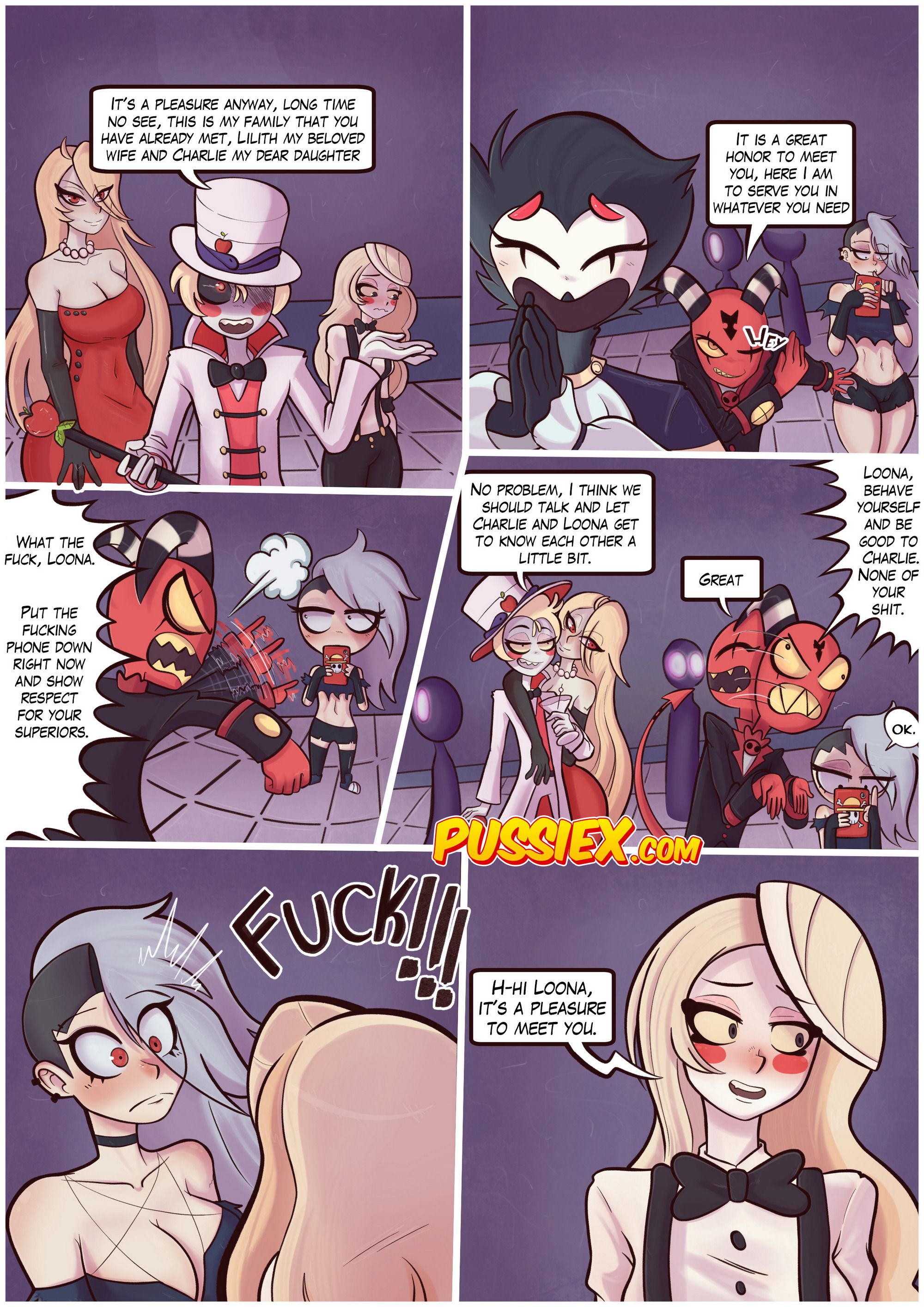 Demonic Infidelity (Hazbin Hotel) [PussieX , Crock Comix] Chapter 1 - HentaiAZ.org