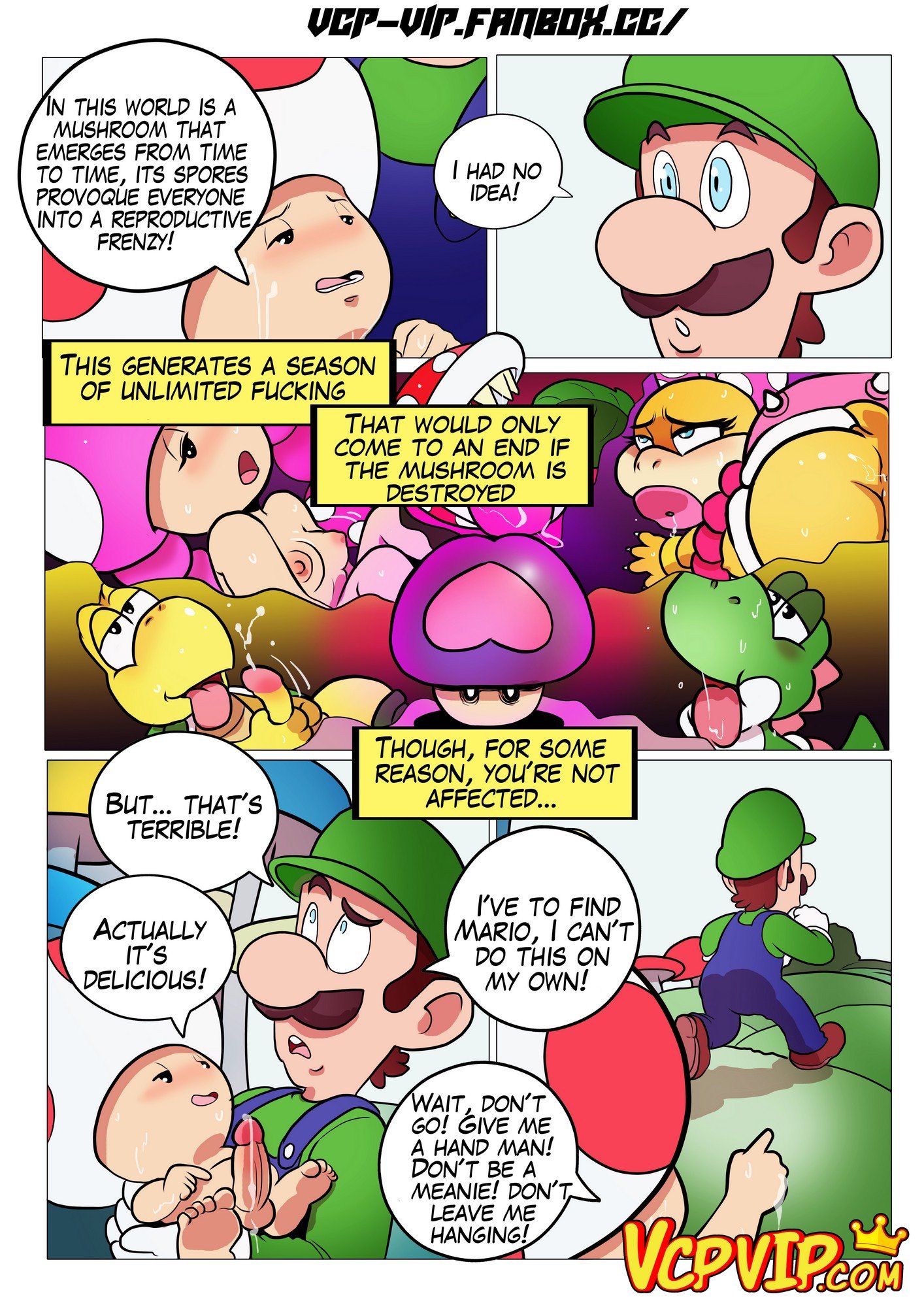 Fucker Mario Bro (Mario Series) [Gansoman] Chapter 1 - HentaiAZ.org