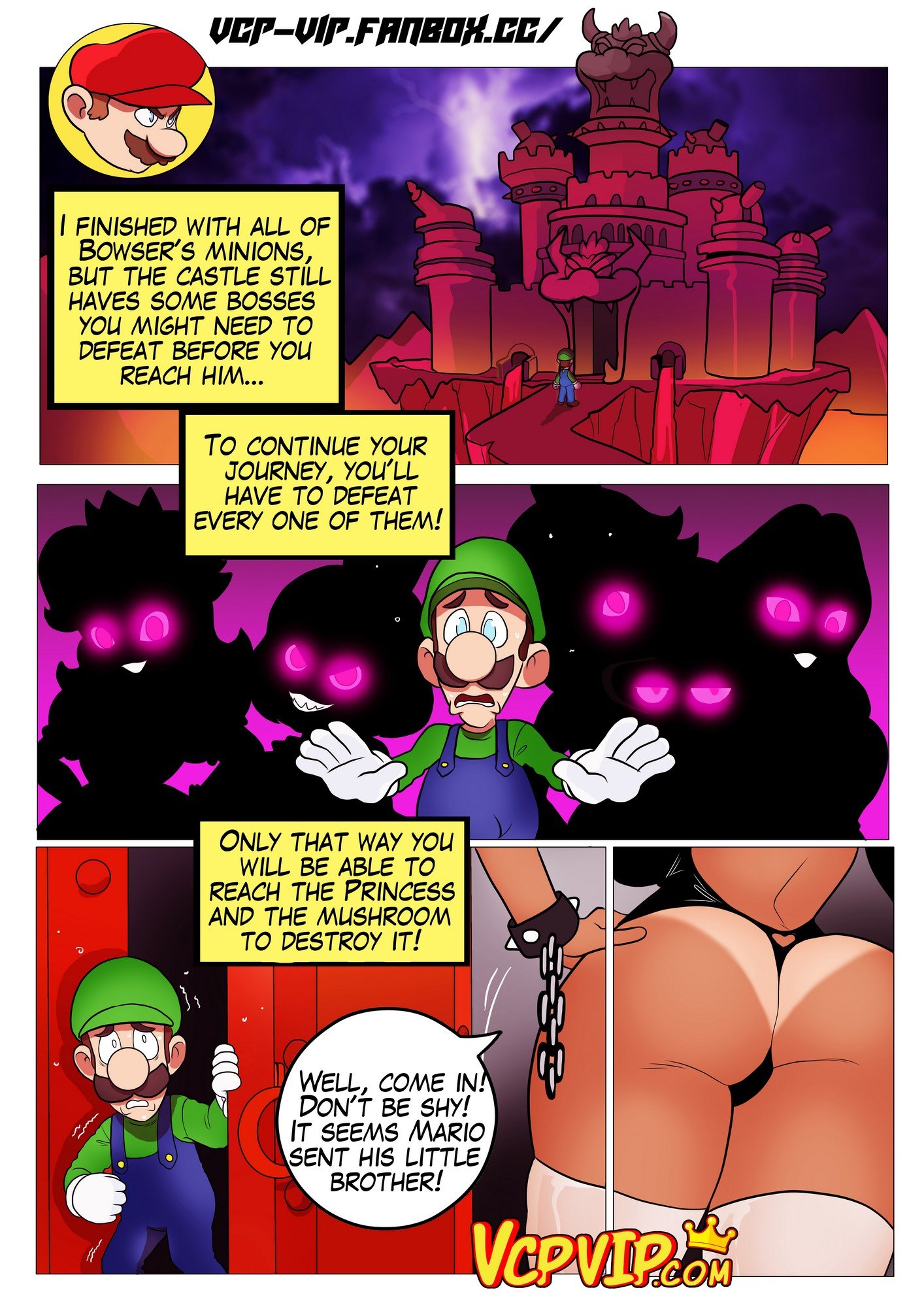 Fucker Mario Bro (Mario Series) [Gansoman] Chapter 1 - HentaiAZ.org